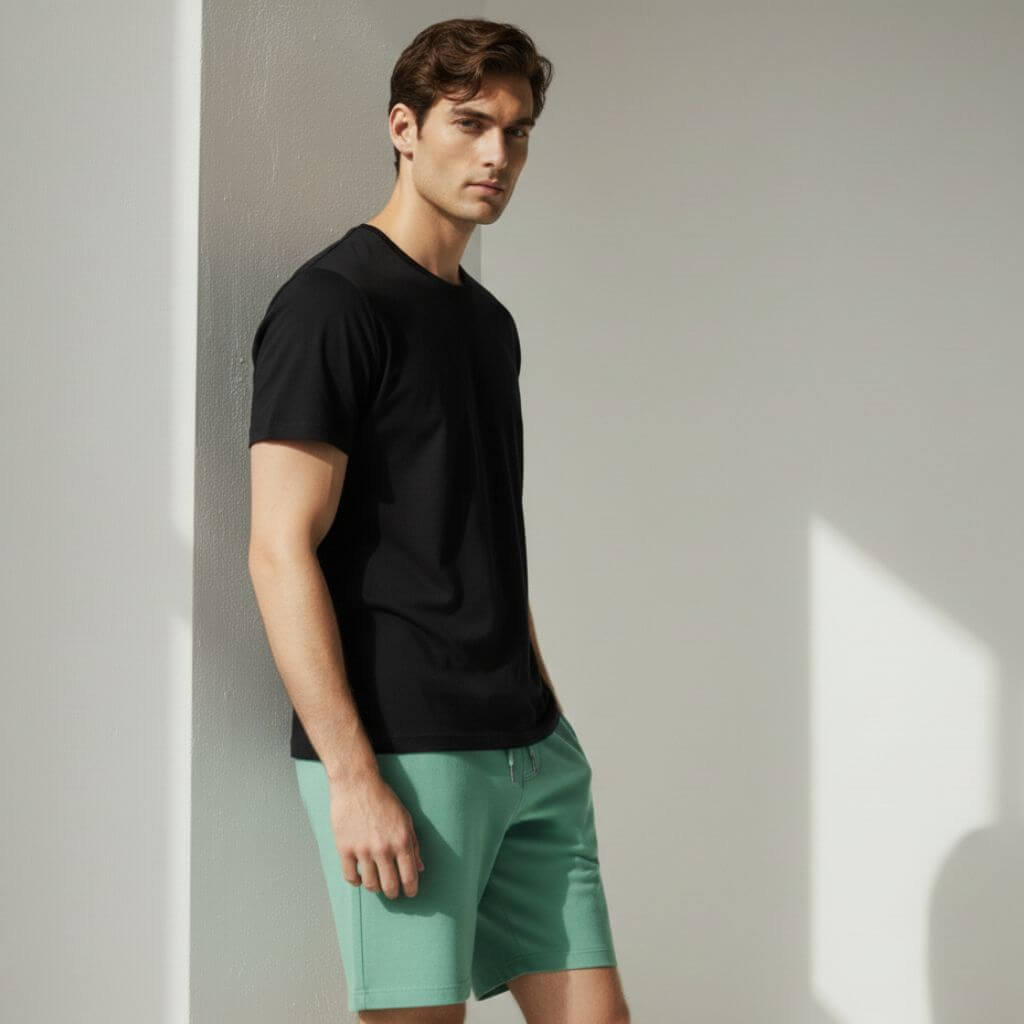 The Forest Green French Terry Shorts