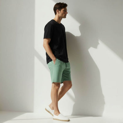 The Forest Green French Terry Shorts