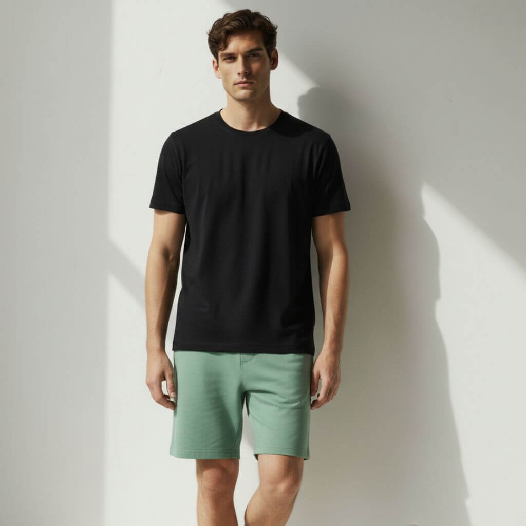 The Forest Green French Terry Shorts