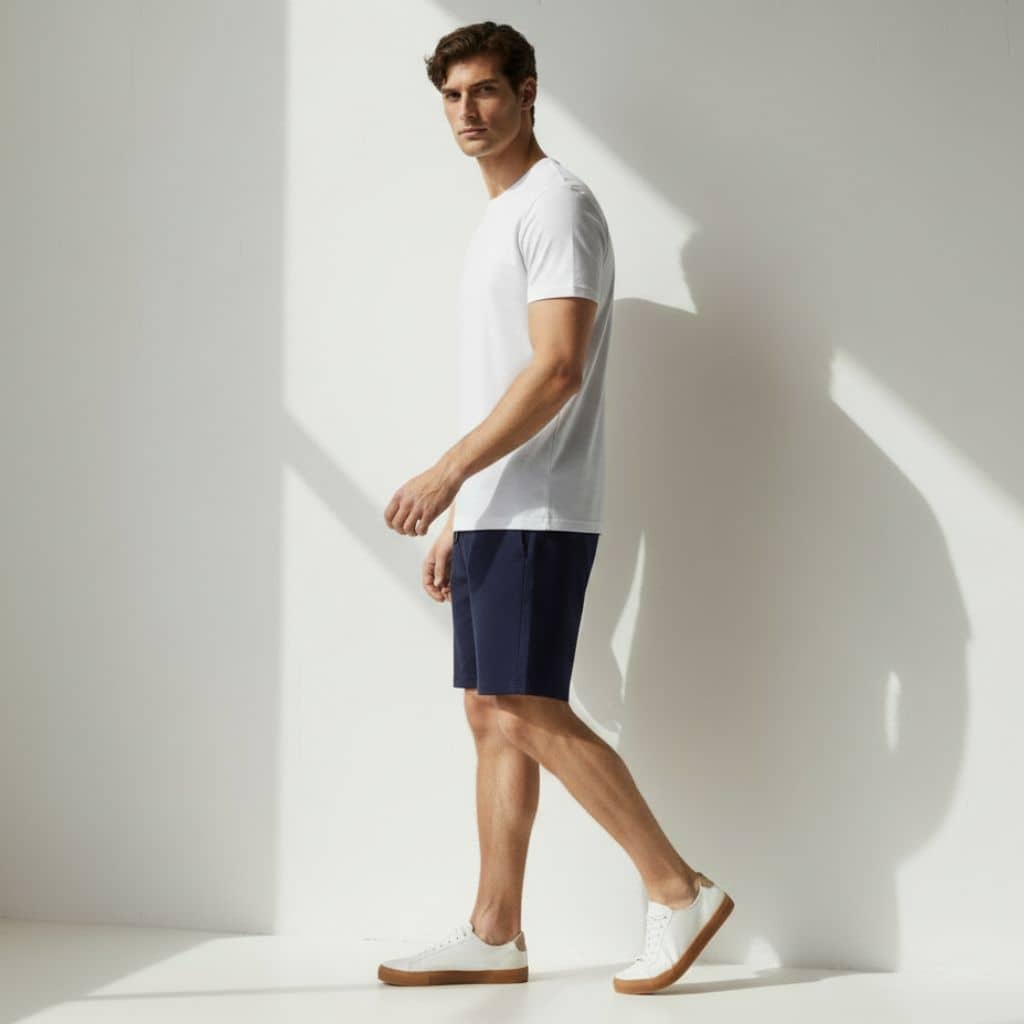 The Mid Night Blue French Terry Shorts