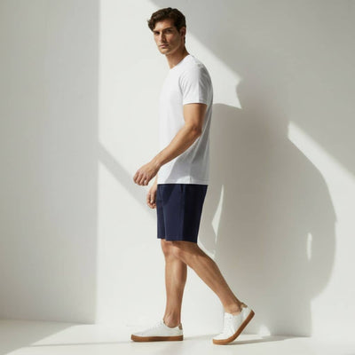 The Mid Night Blue French Terry Shorts