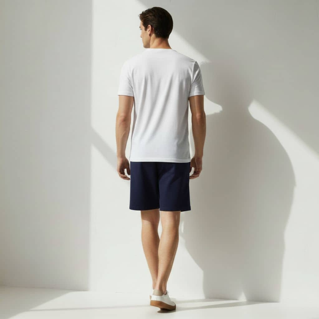 The Mid Night Blue French Terry Shorts