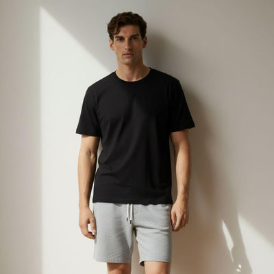 The LightGray French Terry Shorts