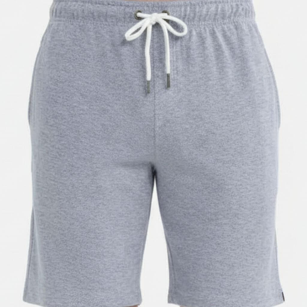 The LightGray French Terry Shorts
