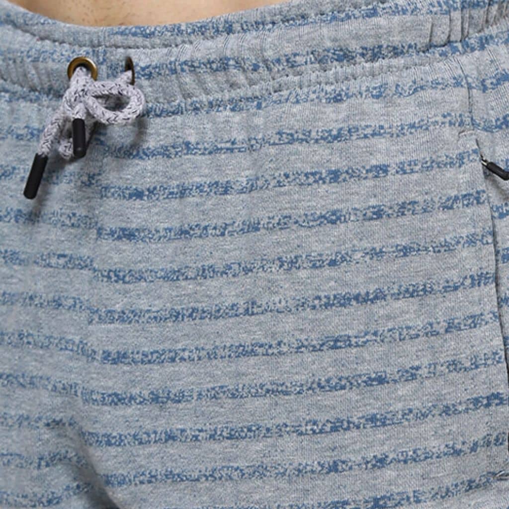 The Stripe Blue French Terry Shorts