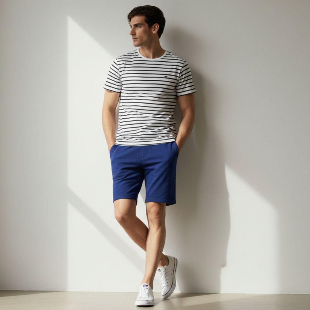 The Houston Navy French Terry Shorts