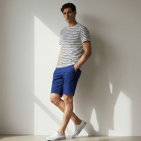 The Houston Navy French Terry Shorts