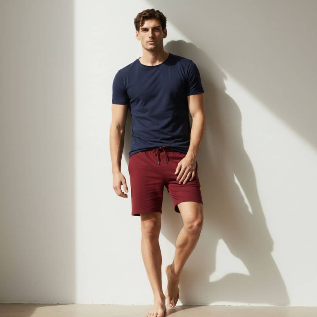 The Royal Maroon French Terry Shorts
