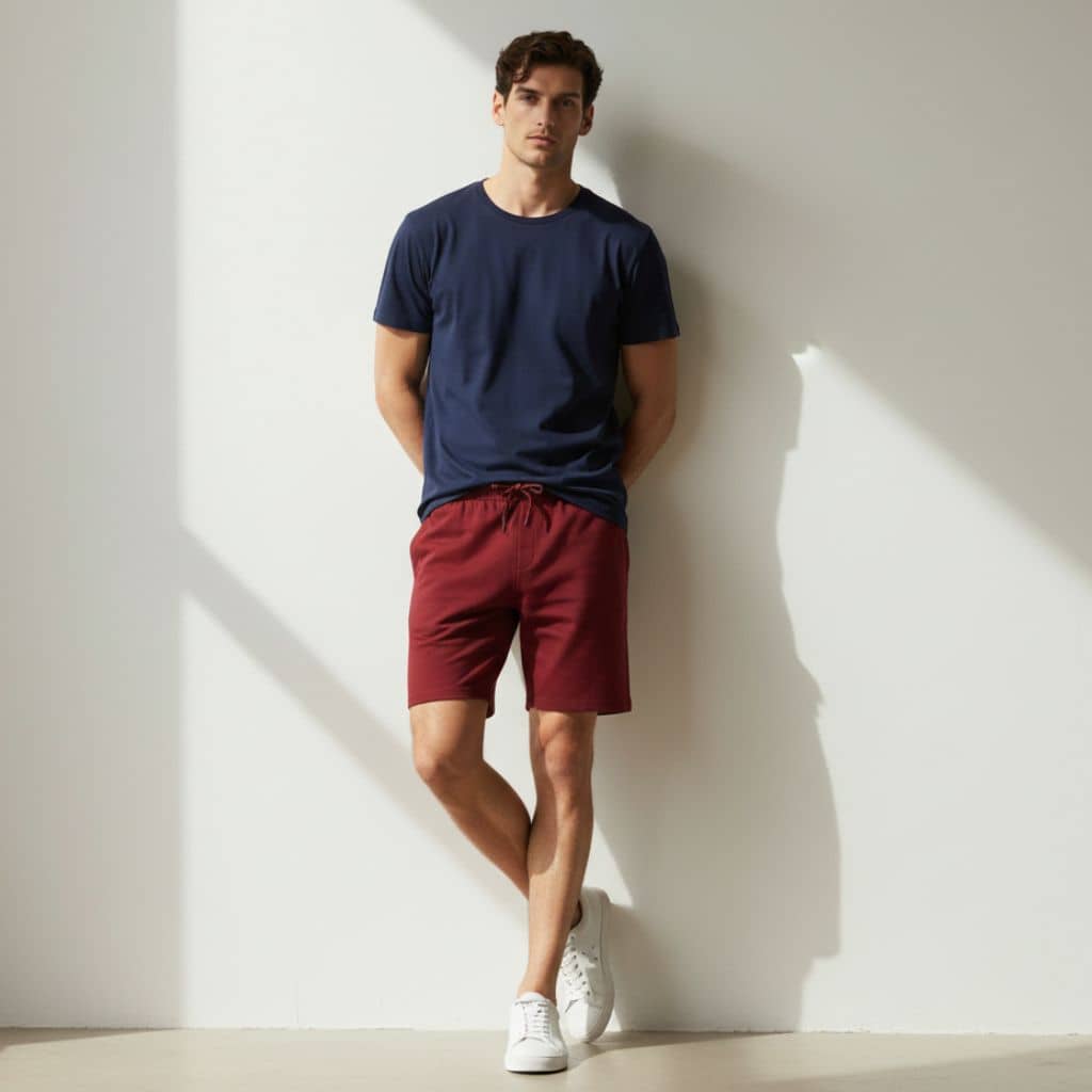 The Royal Maroon French Terry Shorts