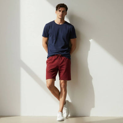 The Royal Maroon French Terry Shorts