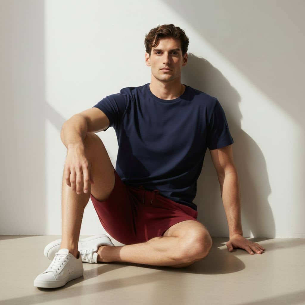 The Royal Maroon French Terry Shorts