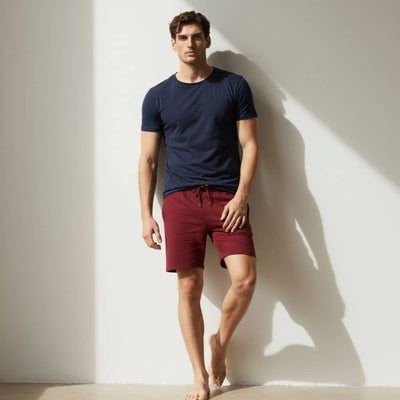 The Royal Maroon French Terry Shorts