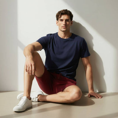 The Royal Maroon French Terry Shorts