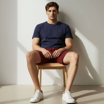 The Royal Maroon French Terry Shorts