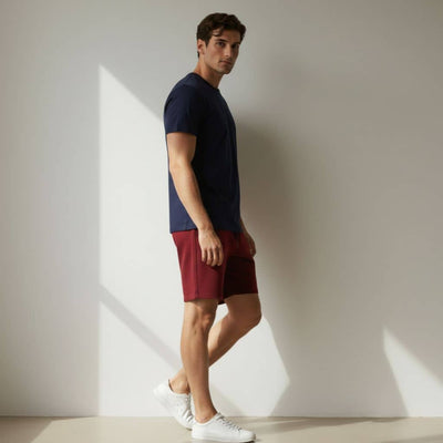 The Royal Maroon French Terry Shorts