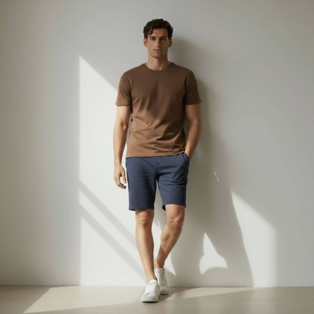 The Dolphin Blue French Terry Shorts