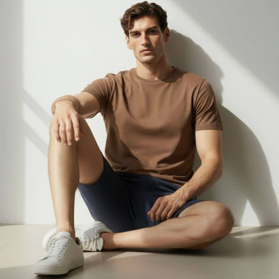 The Dolphin Blue French Terry Shorts