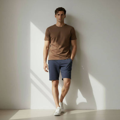 The Dolphin Blue French Terry Shorts