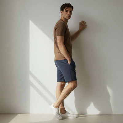 The Dolphin Blue French Terry Shorts