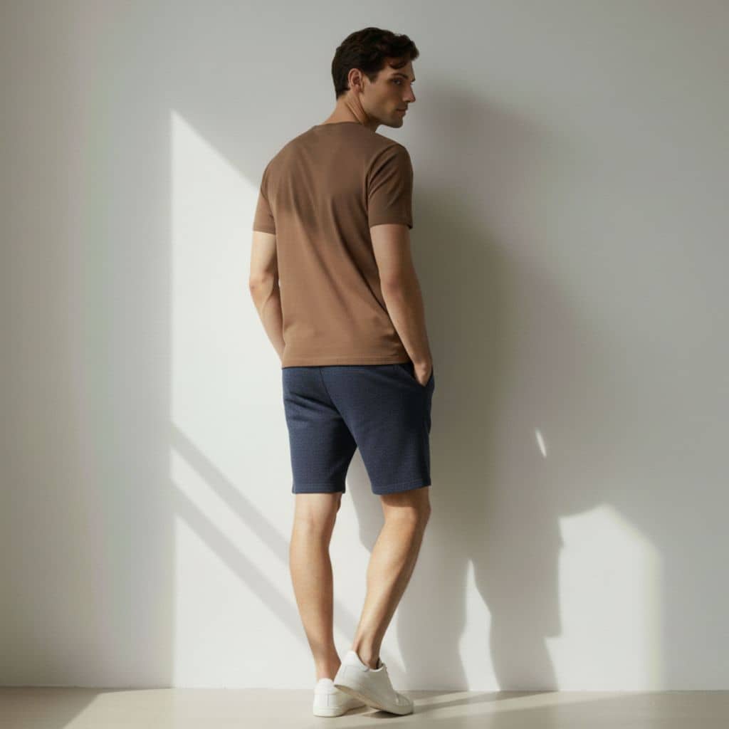 The Dolphin Blue French Terry Shorts