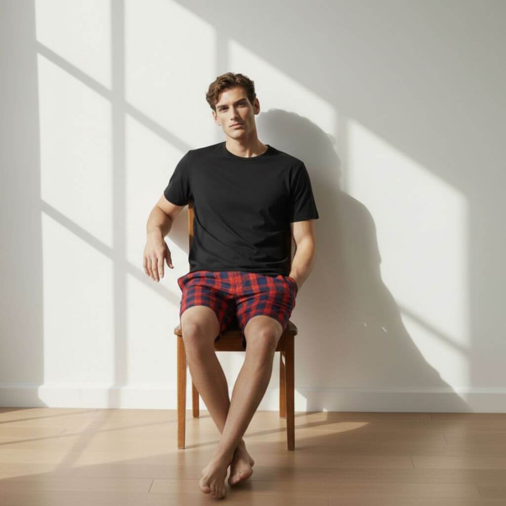 The Great Windowpane Plaid Boxer