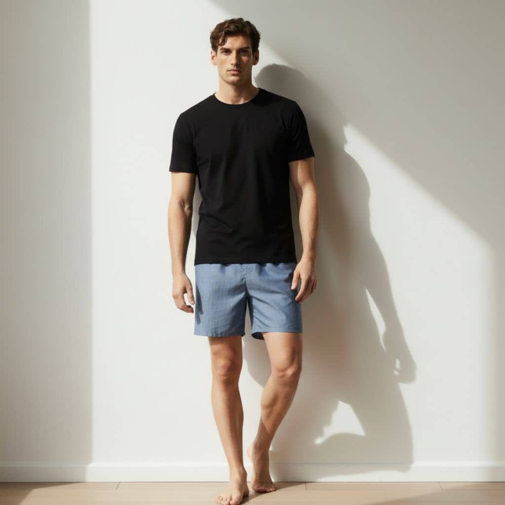 The Denim Blue Cotton Boxer Shorts