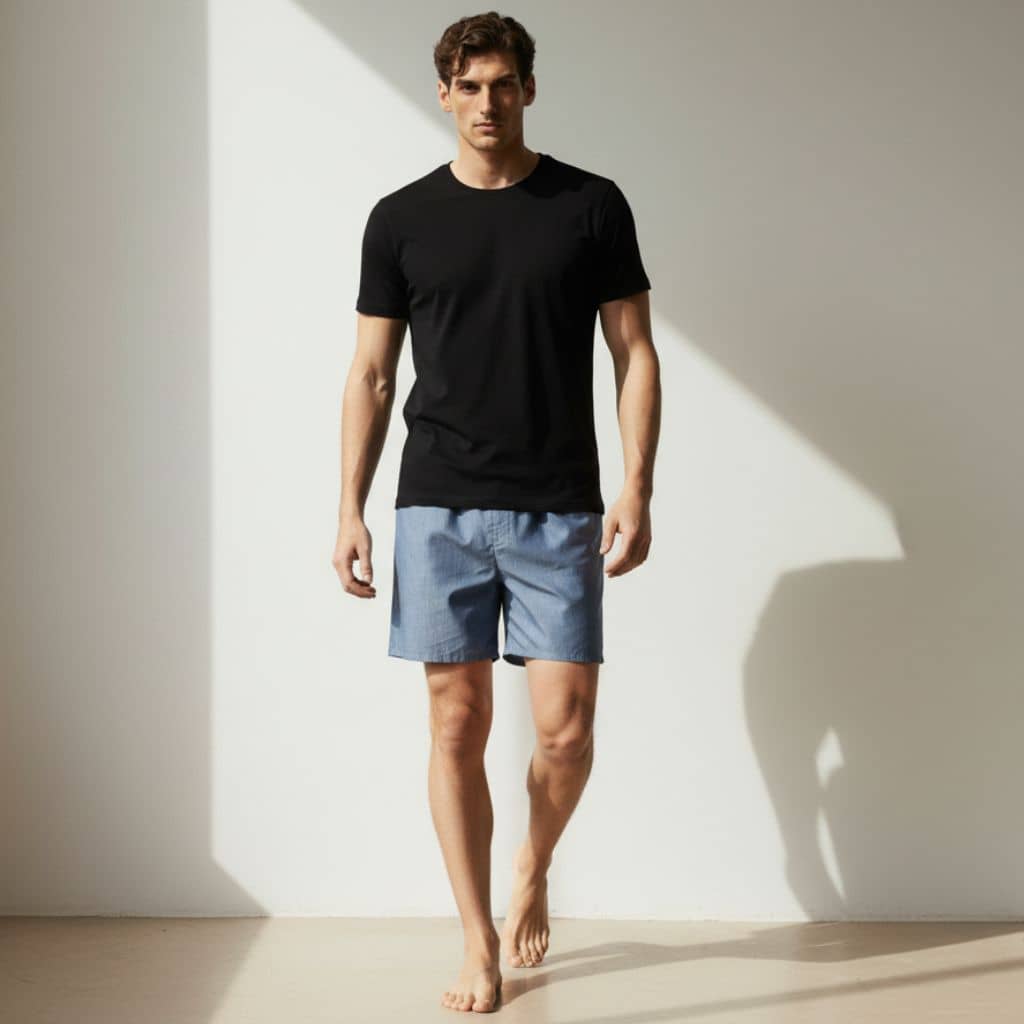 The Denim Blue Cotton Boxer Shorts