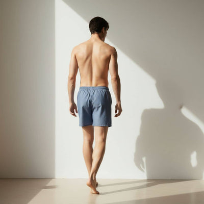 The Denim Blue Cotton Boxer Shorts
