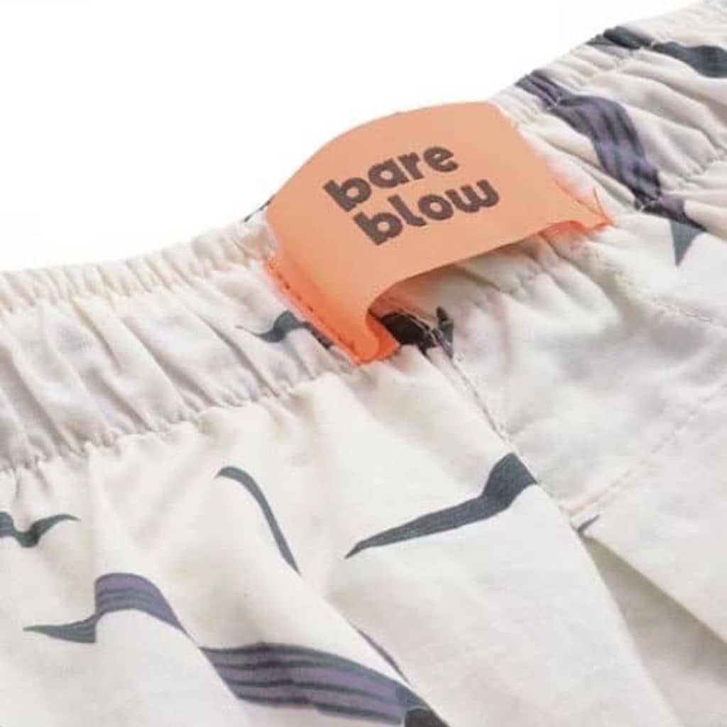 The Tropically Breezy White Cambric Cotton Boxer Shorts