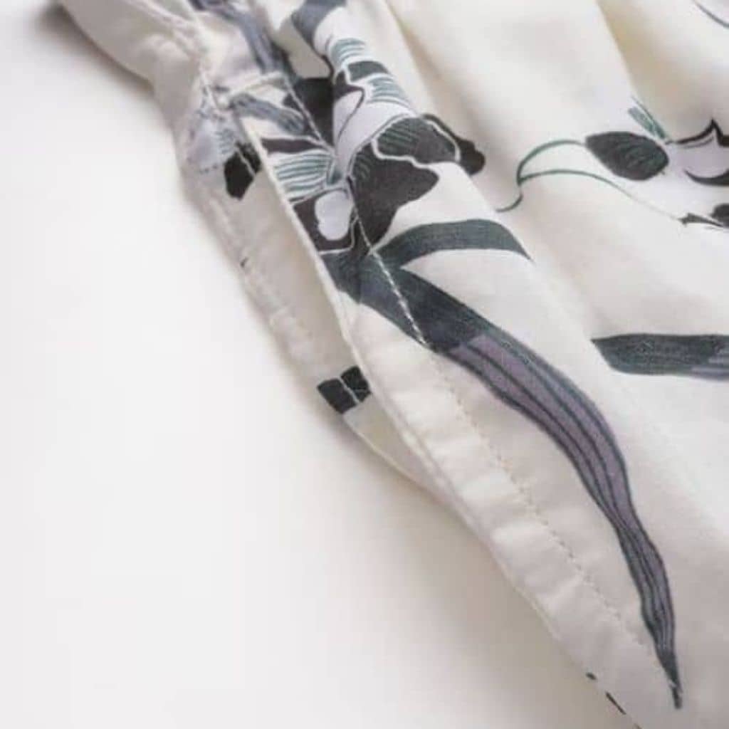 The Tropically Breezy White Cambric Cotton Boxer Shorts