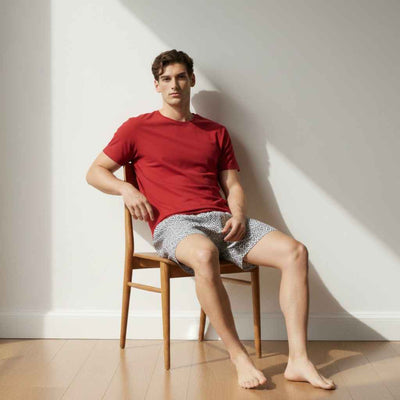 The Dot Ring White Cotton Boxer Shorts