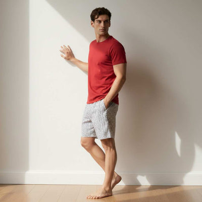 The Dot Ring White Cotton Boxer Shorts