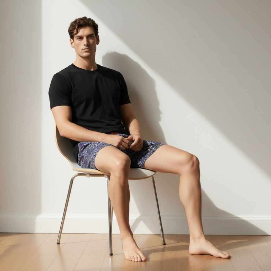 The Floral Dream Purple Printed Boxer Shorts