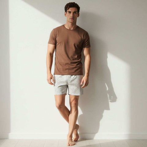 The Polka White Cotton Boxer Shorts