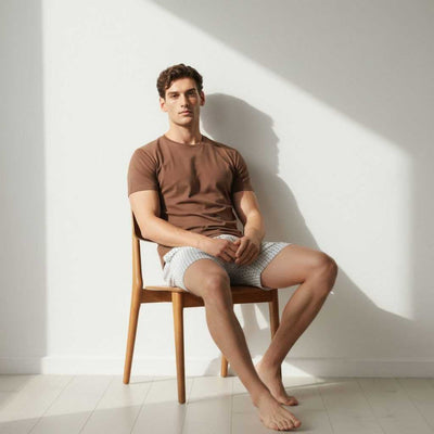 The Polka White Cotton Boxer Shorts