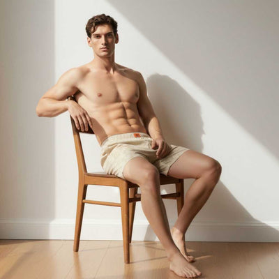 The Floral Print Cream Rayon Boxer Shorts