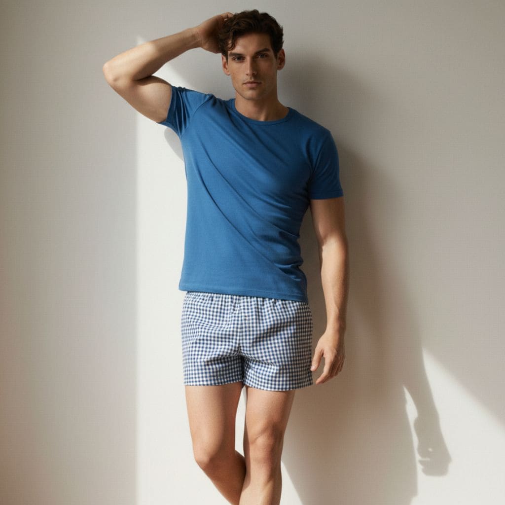 The Gingham Multi Cotton Boxer Shorts