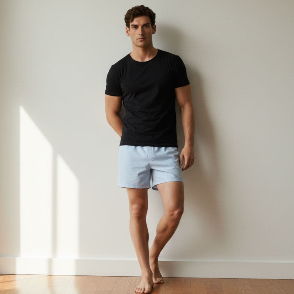 The Oxford Solid Cotton Boxer Shorts