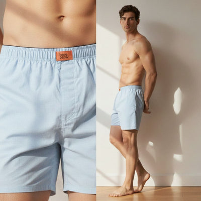 The Oxford Solid Cotton Boxer Shorts