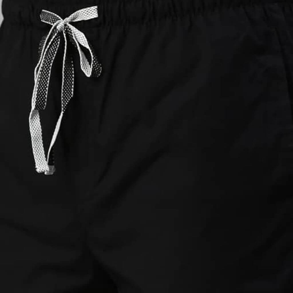 The Solid Black Rayon Men PJ Pant
