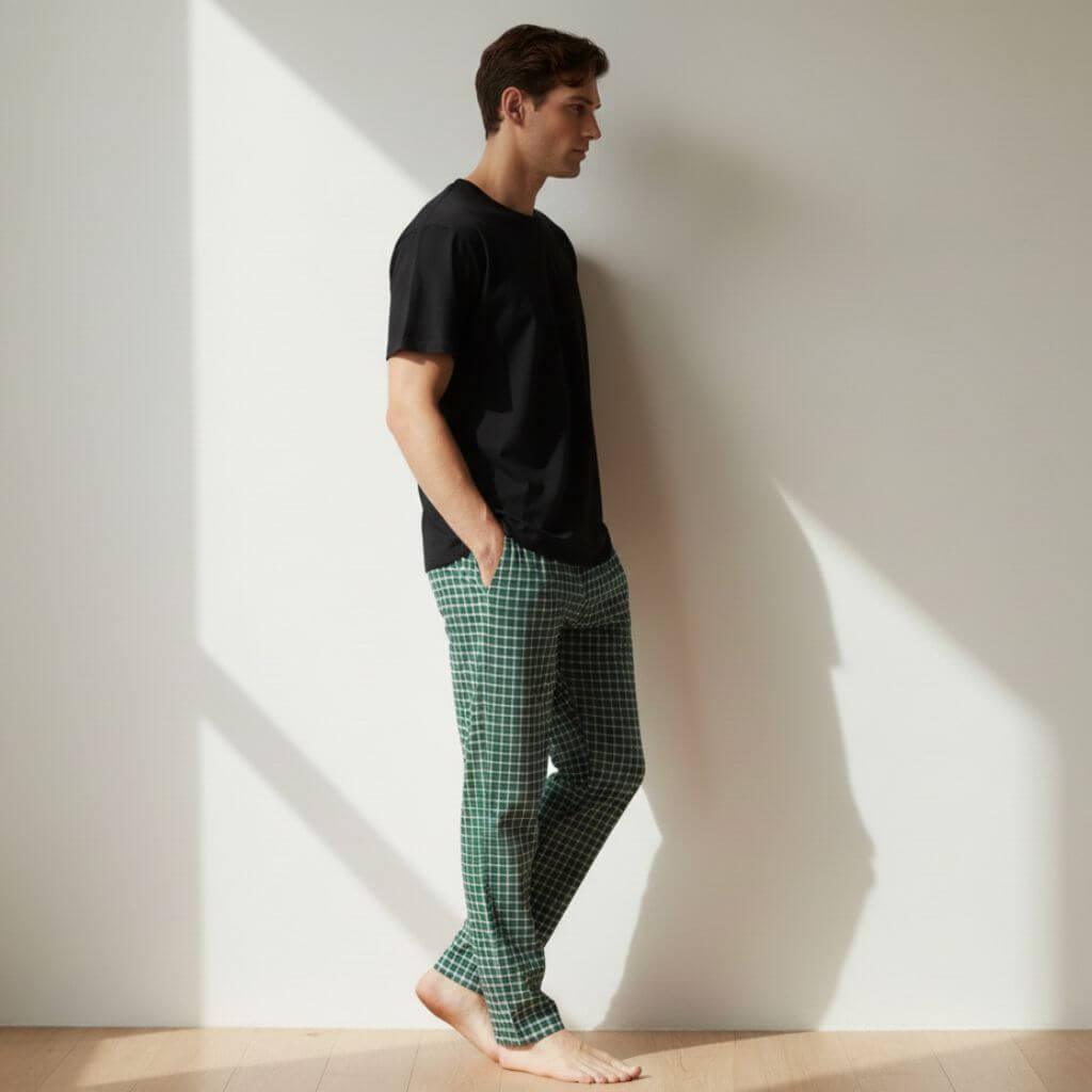 The Graph Check in Green Men PJ Pant