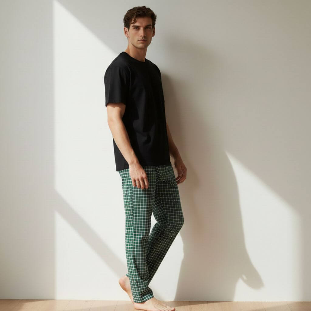 The Graph Check in Green Men PJ Pant