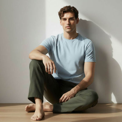 The Ocean is Aqua Crew Neck T-Shirt For Men