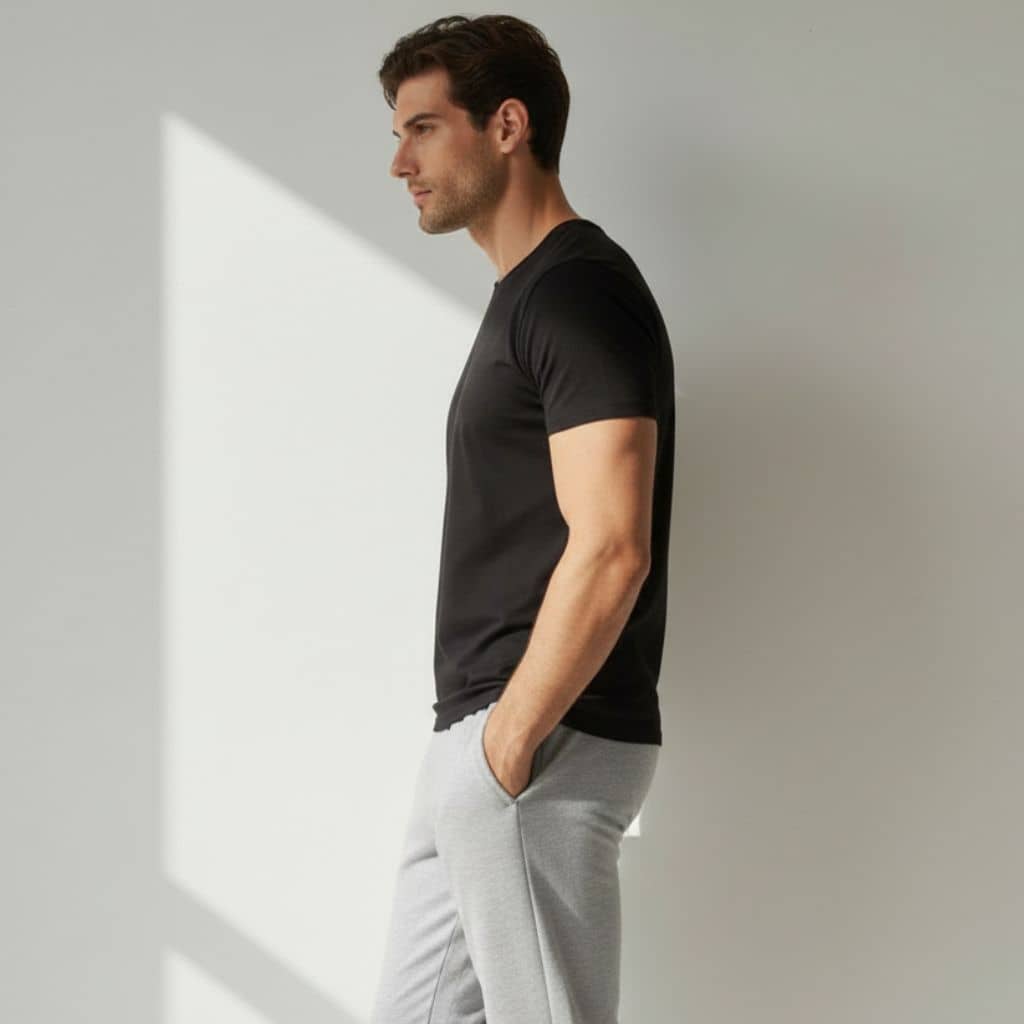 The Grey Melange 90s Joggers