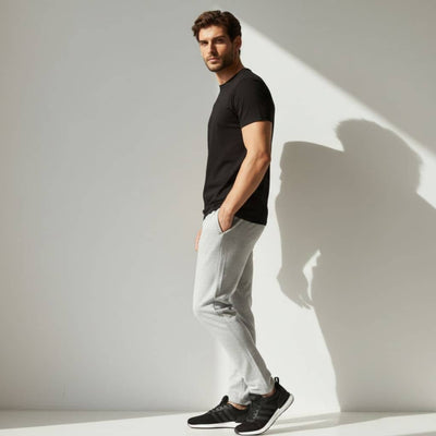 The Grey Melange 90s Joggers