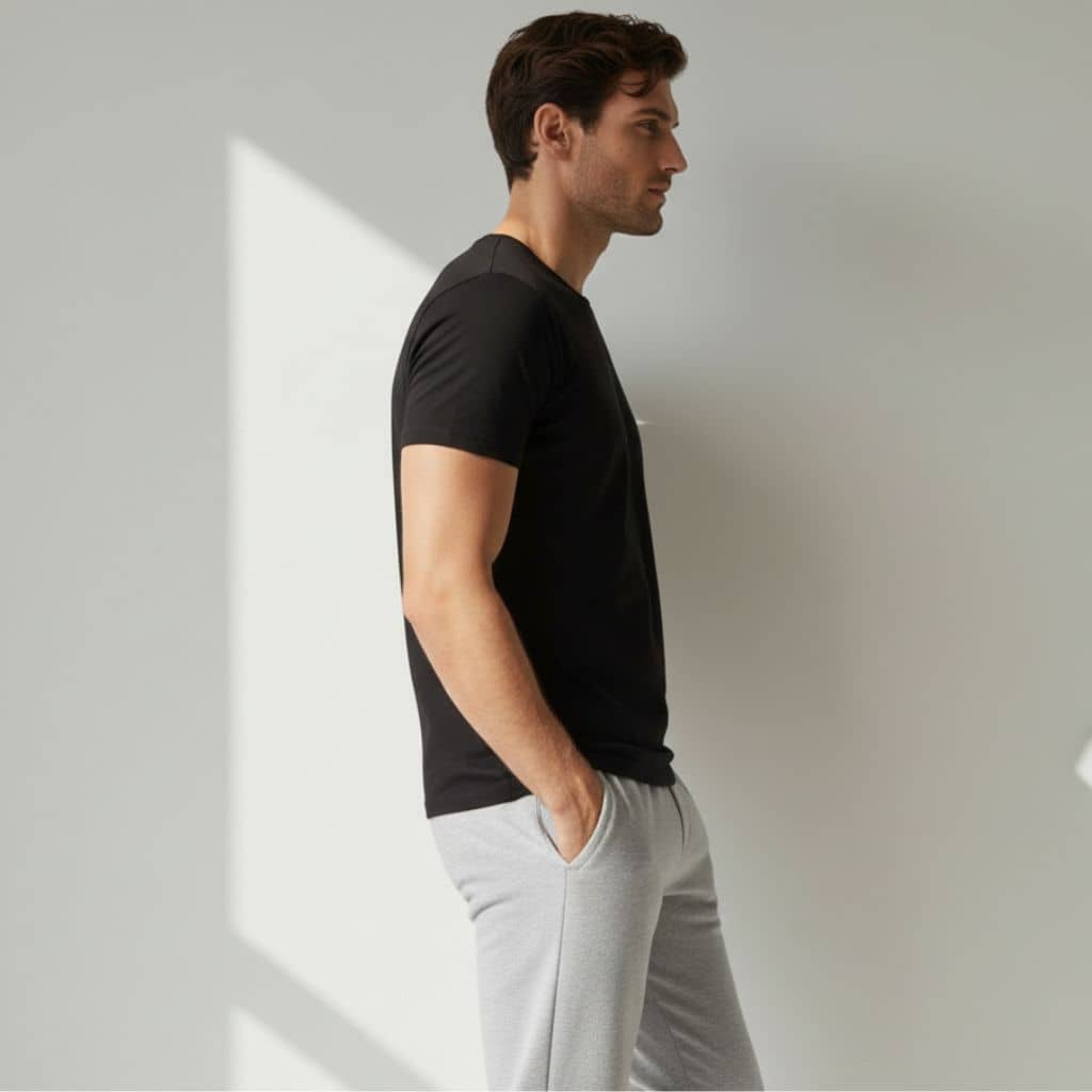 The Grey Melange 90s Joggers