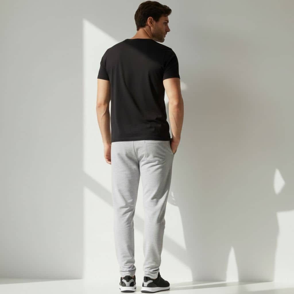 The Grey Melange 90s Joggers