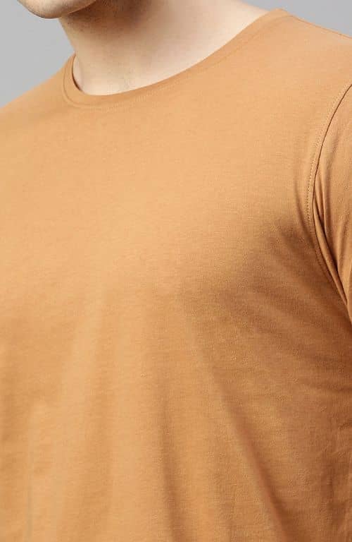 The Pearl Brown Crew Neck T-Shirt For Men