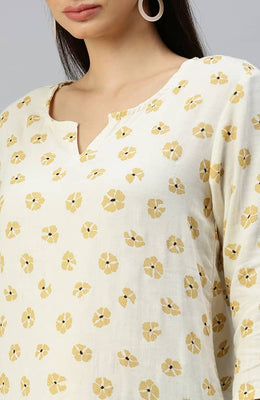 The Creamy Spoonflower Floral Women Top