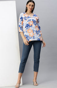 The Lavender Tropical Women Top